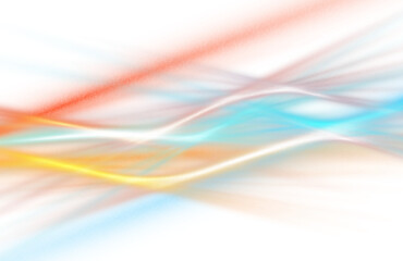 Transparent neon glowing gradient lines texture overlay effect. Lensflare rays, film grain, light leaks overlay effect.