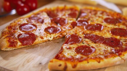 The nostalgia of childhood pizza parties, where every slice was a delight.