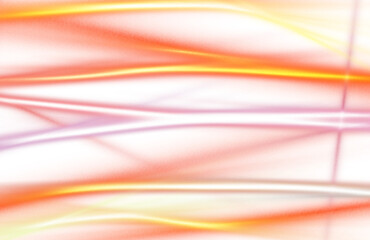 Transparent neon glowing gradient lines texture overlay effect. Lensflare rays, film grain, light leaks overlay effect.