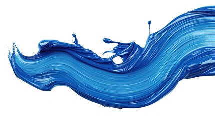 Abstract Blue Paint Splash