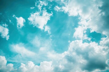 Natural and cloudy fresh blue sky background. Natural sky beautiful blue and white texture background. Blue sky and cloud on summer daytime. Blue sky and white clouds of daytime , ai