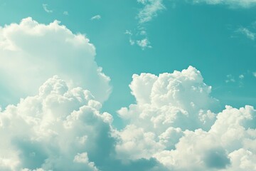Fototapeta premium Natural and cloudy fresh blue sky background. Natural sky beautiful blue and white texture background. Blue sky and cloud on summer daytime. Blue sky and white clouds of daytime , ai