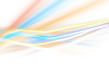 Transparent neon glowing gradient lines texture overlay effect. Lensflare rays, film grain, light leaks overlay effect.