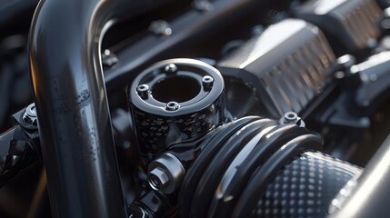 A detailed 3D render of a UTV air intake plug