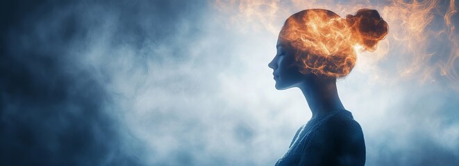 Stress management and mental wellness banner with copyspace for design and messaging, Techniques for managing stress effectively to promote a healthy mind and body.