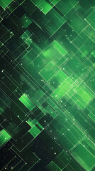 Fototapeta premium Abstract green transparency technology pattern background.