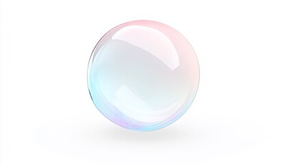 白い背景のシャボン玉