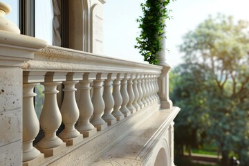 Fototapeta premium Classical Building Balcony