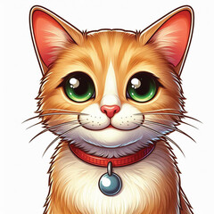 Cute Cat Vector Cartoon illustration