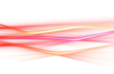 Transparent neon glowing gradient lines texture overlay effect. Lensflare rays, film grain, light leaks overlay effect.