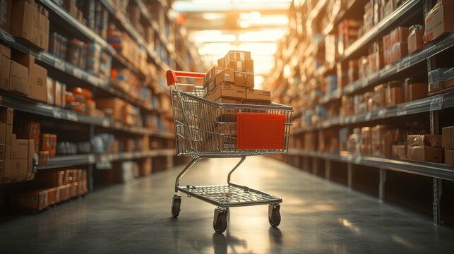 Global e-commerce site with real-time inventory updates, close-up on product availability and restocking alerts