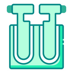 Thrust lever icon representing the throttle control for an airplane's engine.