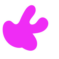 Abstract blob shapes organic vector 