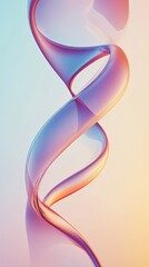 Elegant abstract swirl design featuring soft pastel colors and smooth lines, perfect for creative projects or backgrounds.