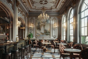 Classical Theme Cafe Interior