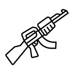 Weapon, gun set icon vector design template
