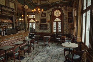 Classical Theme Cafe Interior
