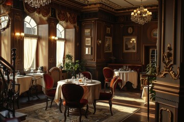 Classical Theme Cafe Interior