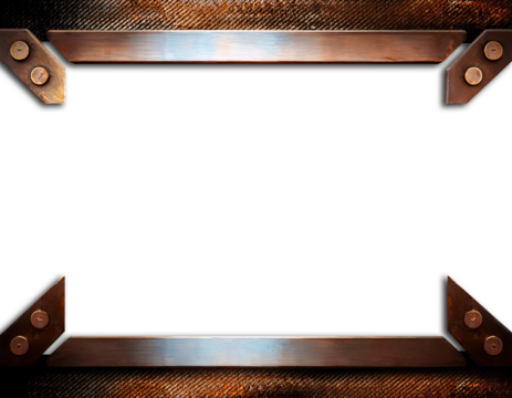 metal futuristic frame and corner frame