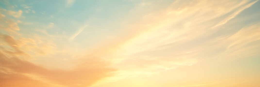 Beautiful sky at sunrise or sunset