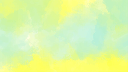 Abstract green watercolor background.Hand painted watercolor. vector