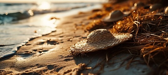 Hat on the beach 