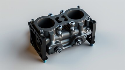 A 3D render of a sidebyside throttle body sensor