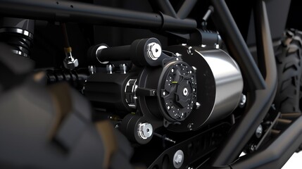 A 3D render of a UTV air flow rate transducer
