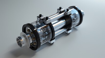 A 3D render of a UTV air flow regulator sensor