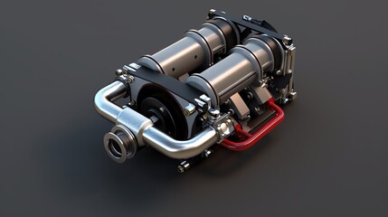 A 3D render of a UTV air intake manifold sensor