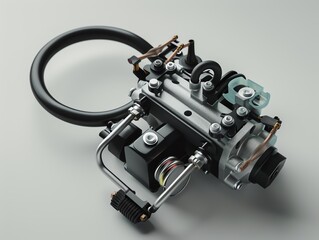Fototapeta premium A 3D render of a UTV air pressure flow sensor