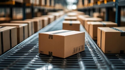 Global e-commerce site with advanced tracking, close-up on real-time package updates and international logistics