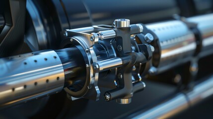 Fototapeta premium A 3D render of an ATV air intake flow meter