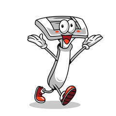 Cute Razor Mascot Vector Illustration