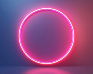 Obraz premium Loading symbol, soft neon glow, futuristic interface, 3D illustration