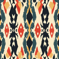 Ikat the pattern of Thailand culture