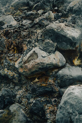 Volcano rock texture background.
