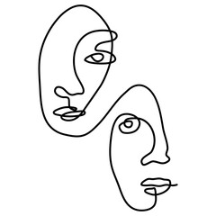 women Face Line Art