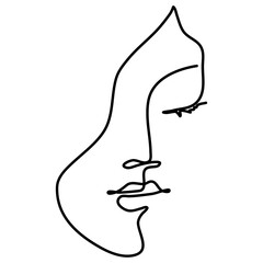 women Face Line Art