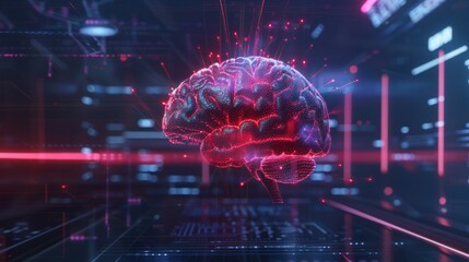 Obraz premium Digital Brain: The Future of Intelligence