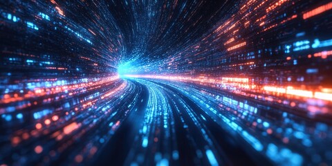 Futuristic Digital Blur