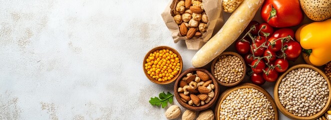 Carbohydrates banner with copyspace, sugar molecules. Along with proteins and fats, carbohydrates are one of three main nutrients found in foods and drinks.