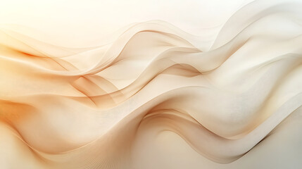 Minimalist abstract design featuring fluid, organic lines and soft gradients, reminiscent of a gentle breeze moving through water, set against a muted background for a peaceful visual experience 