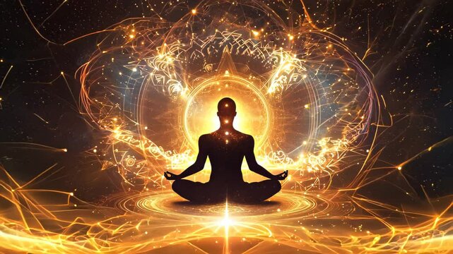 spiritual body in the tranquility of yoga