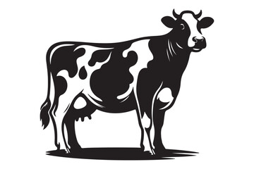 Cow silhouette vector illustration