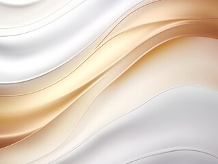 Fototapeta premium Free plain white background with gold wave
