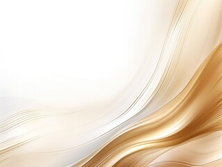 Obraz premium Free plain white background with gold wave