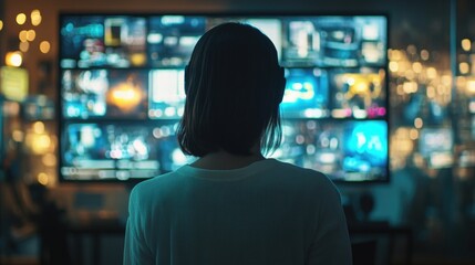 Cybersecurity Expert in Monitor Room