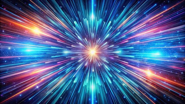 Abstract background of hyper space speed in multiverse