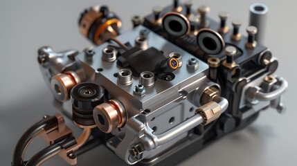 A 3D render of an ATV fuel system pressure sensor
